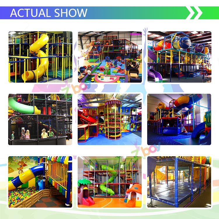 Indoor Soft Playground with Rope Course Adventure Equipment