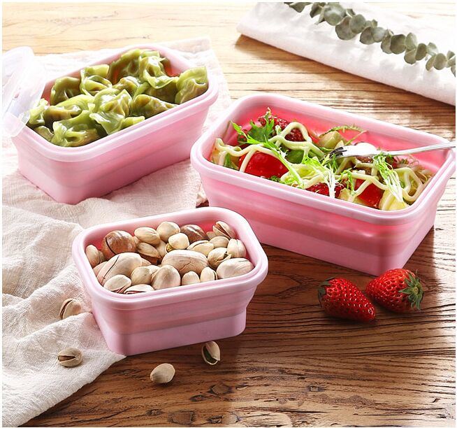 Reusable Microwave PP Silicone Lunch Box Custom Leakproof Take Away Storage Container Food Bento Packaging Containers