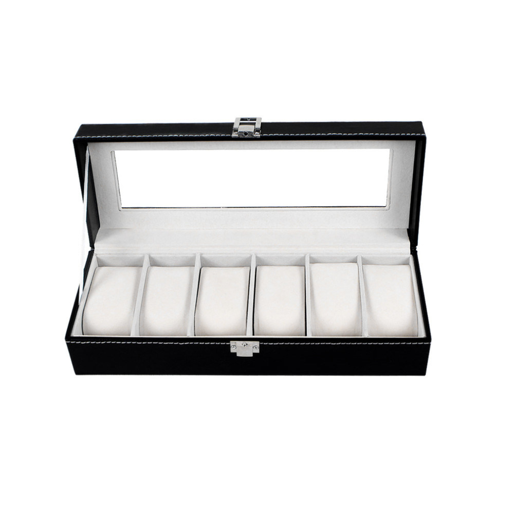 Classic 6 Grid Casket Watch Winder Boxes