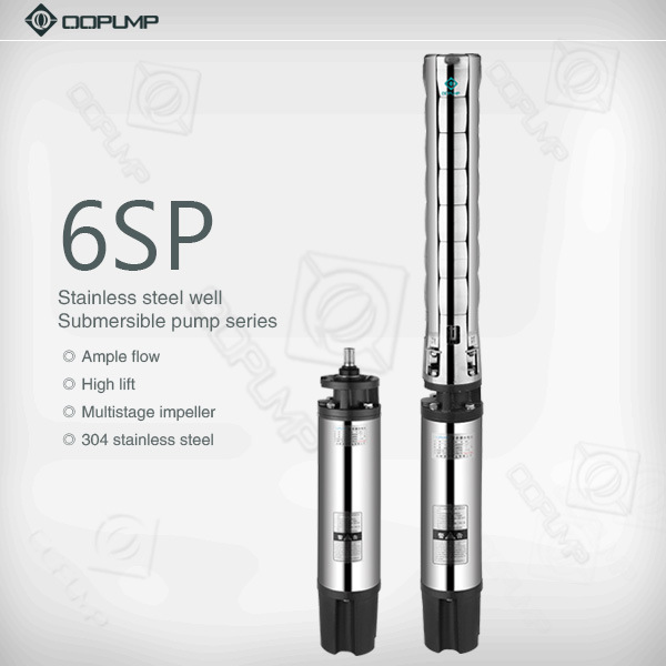 6sp Stainless Steel Submersible Pump Sdeep Well Water Pumps