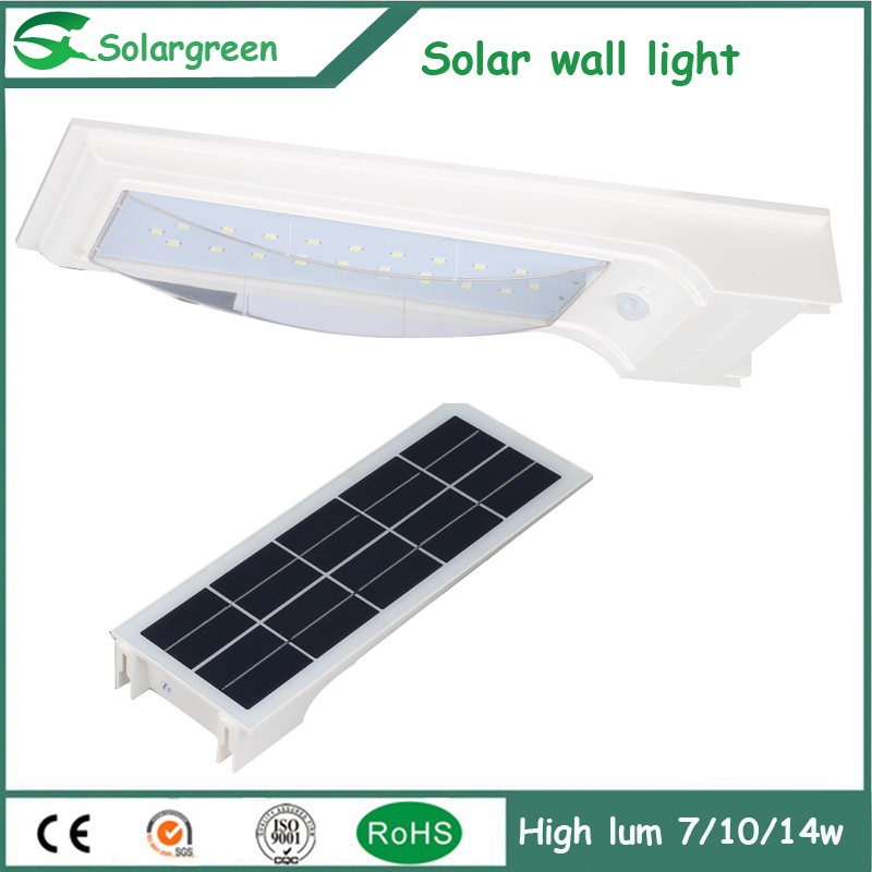 5W Amazon Online Solar LED Wall Lamp Fence Parking Yard Street Garden Light