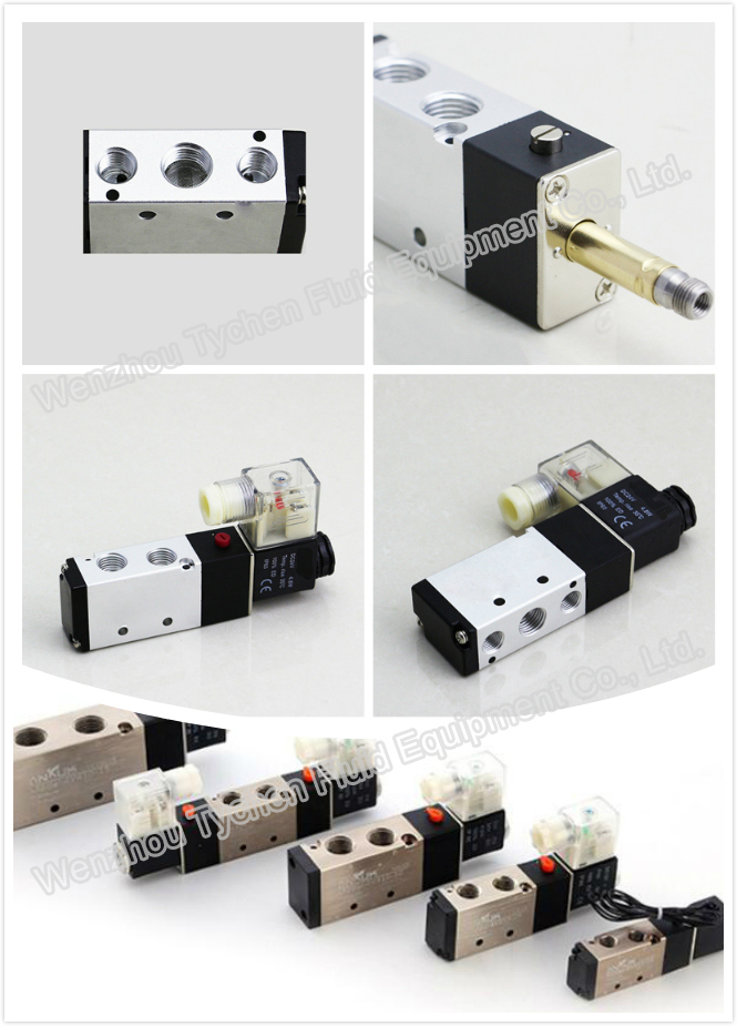 5/2 Way Solenoid Valve for Pneumatic Actuator 220V AC/24V DC