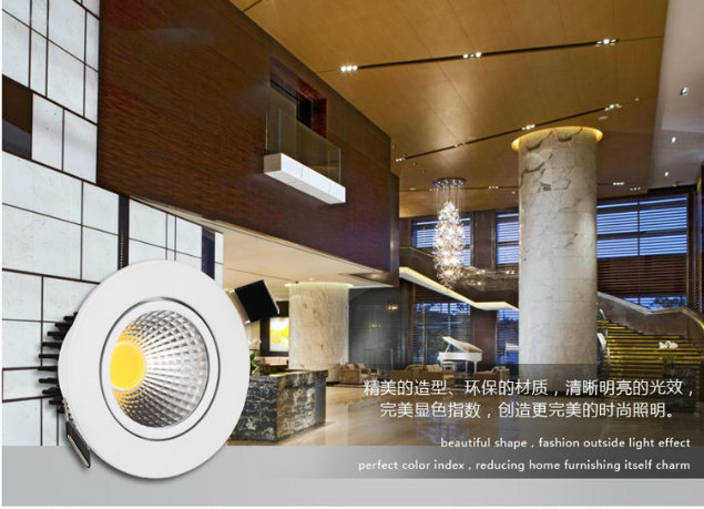 Home Decor 5W LED Recessed Downlight COB Made in China