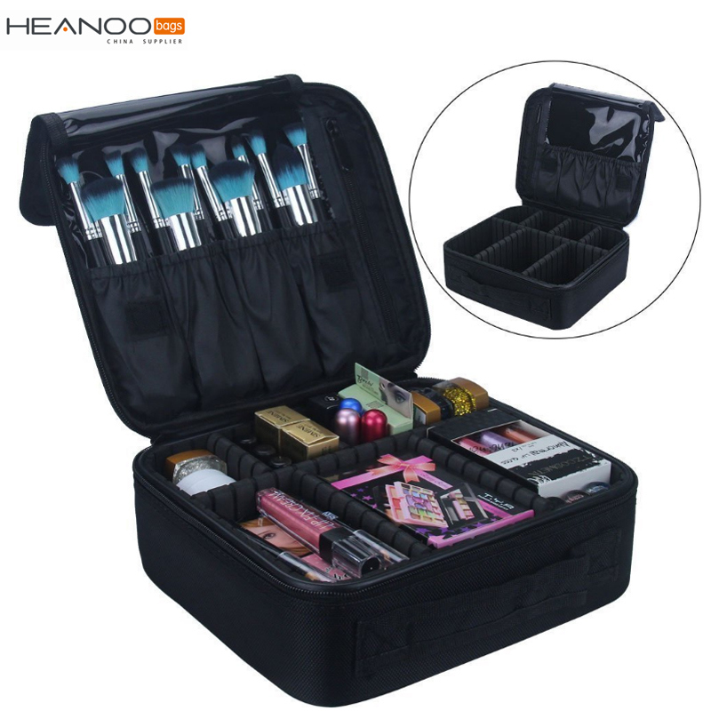 Functional Cosmetic Tools Container Beauty Professional Makeup Brush Train Case