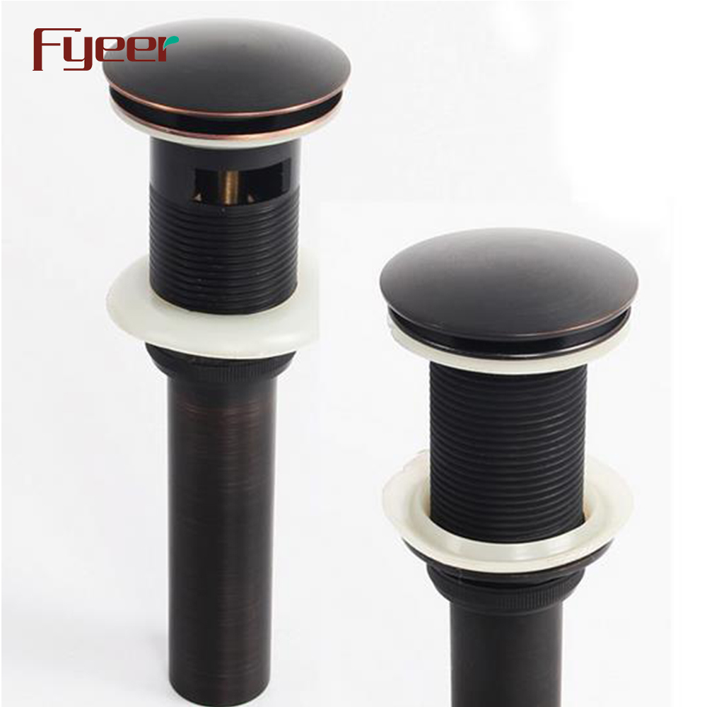 Fyeer Black Brass Pop up Drain