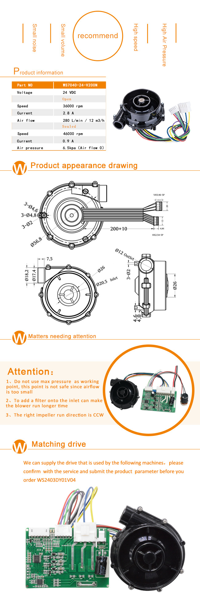 Brushless DC Battery Operated Air Blower Fan