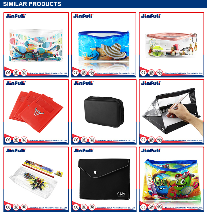 School Supplies PVC Bag Clear Children Cartoon PVC Bag