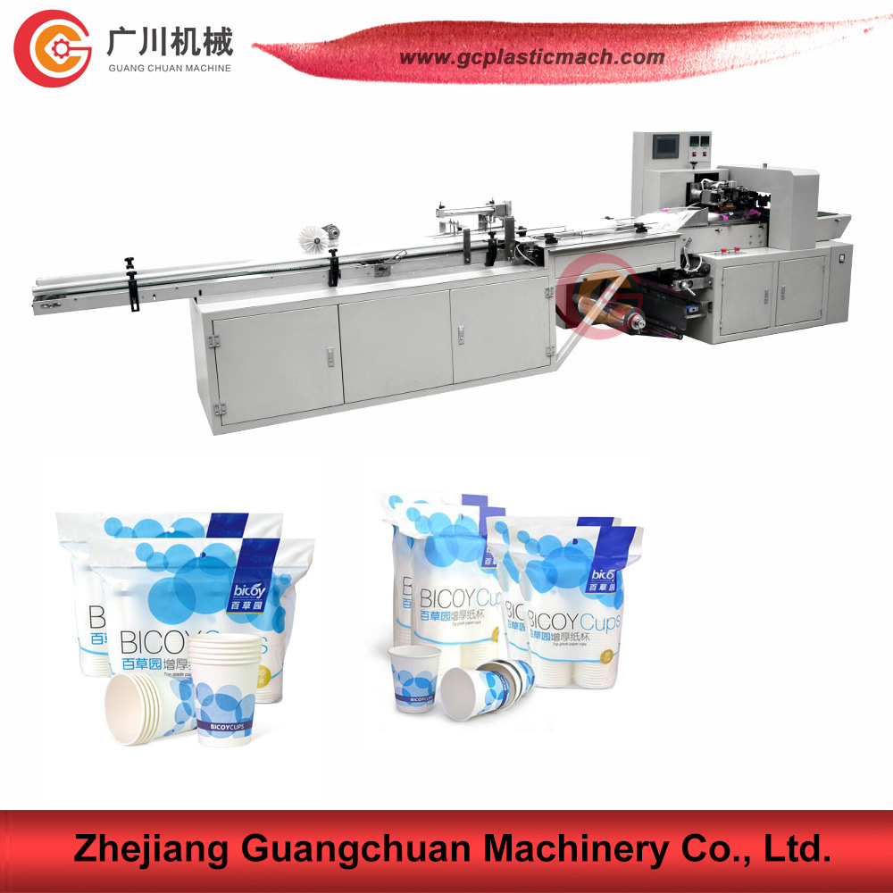 Plastic Cup Automatic Stacking Packing Machine with Counting