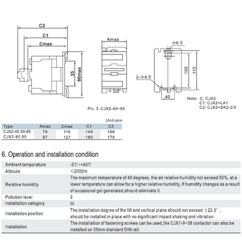 CNC Contactor Hot Product 690V AC Contactor (CJX2 -LC1-D)