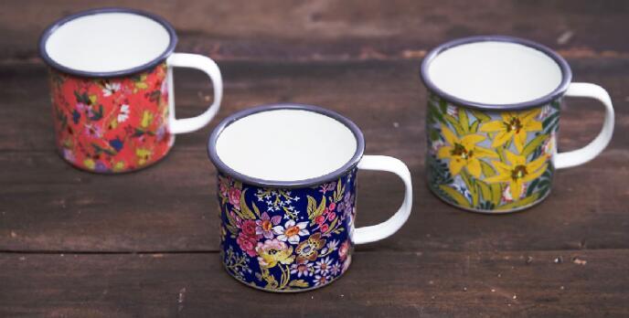 Enamel Coffee Mug Promotional White Ceramic Mug Britain Design Fine Porcelain Mug