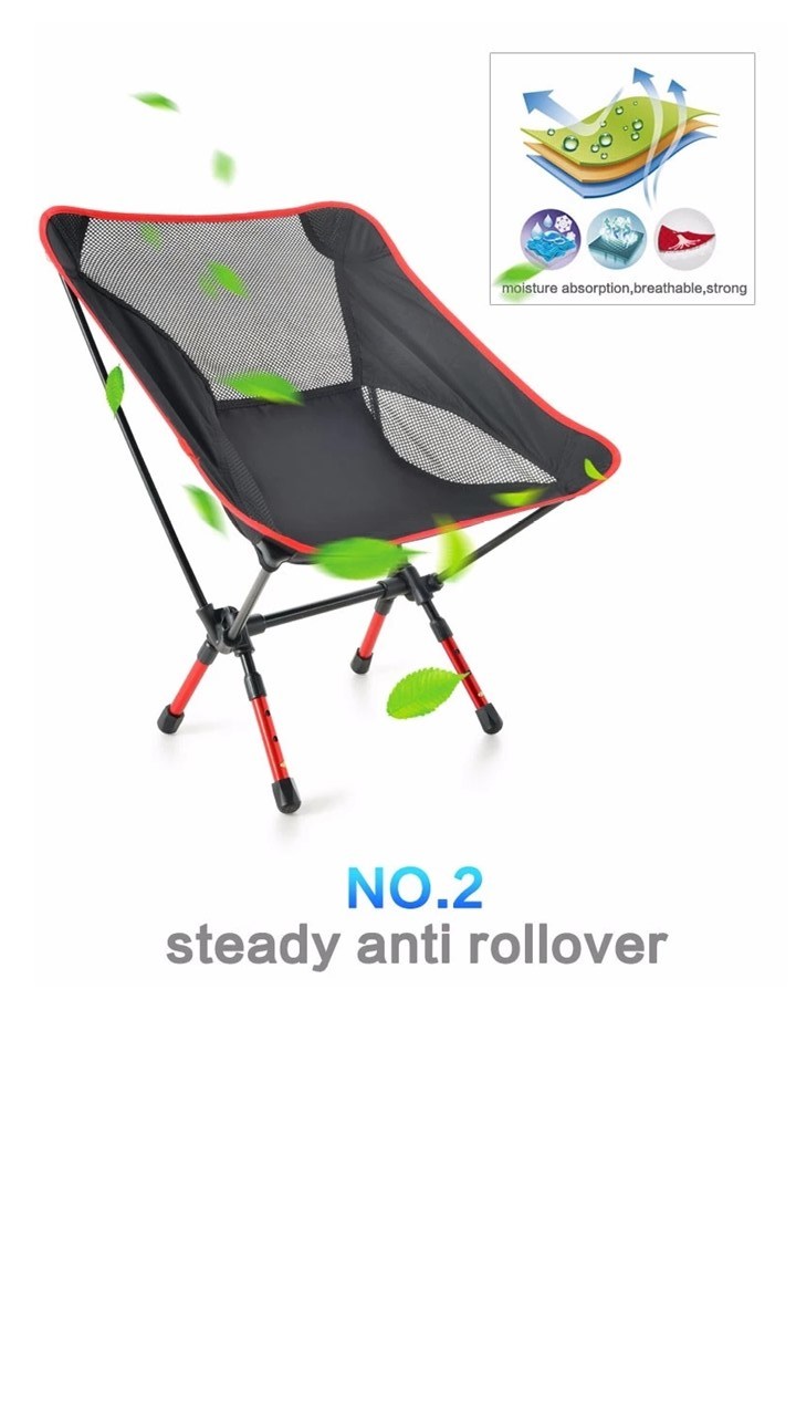 High Quality Folding Camping Ultralight Chair Aluminium Adjustable Fishing Chair