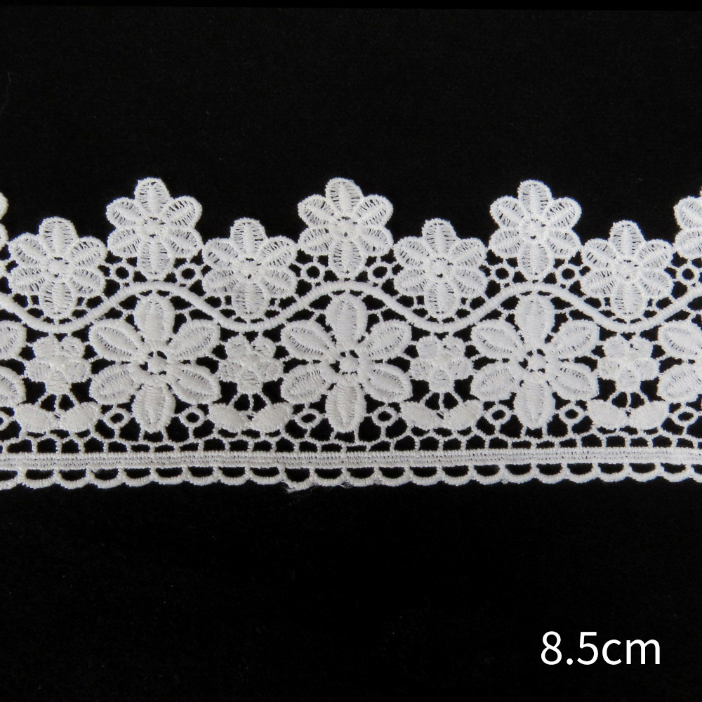 Fashion White Water Soluble Embroidery Chemical Lace