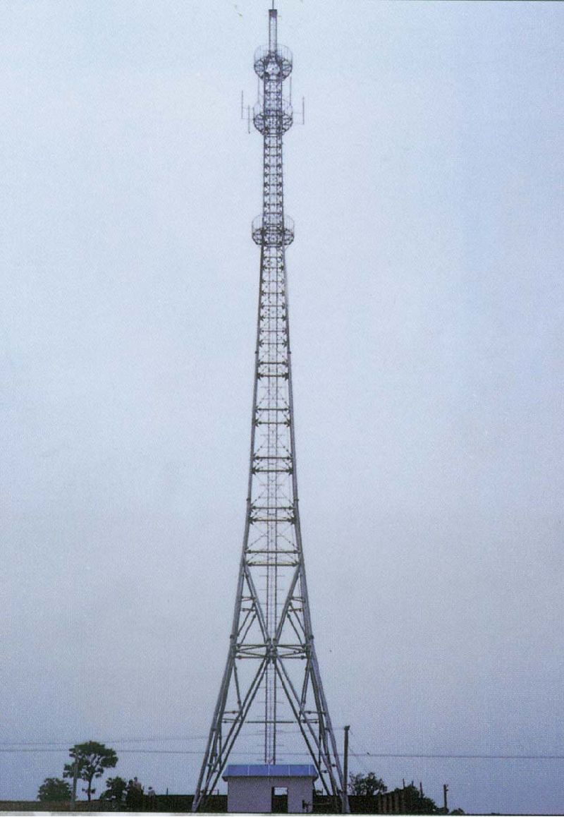 Single Steel Tube Telecom Tower with High Quality