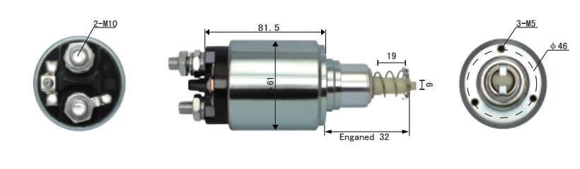 New Tractor Parts Valve Solenoid for Starter Solenoid Switch