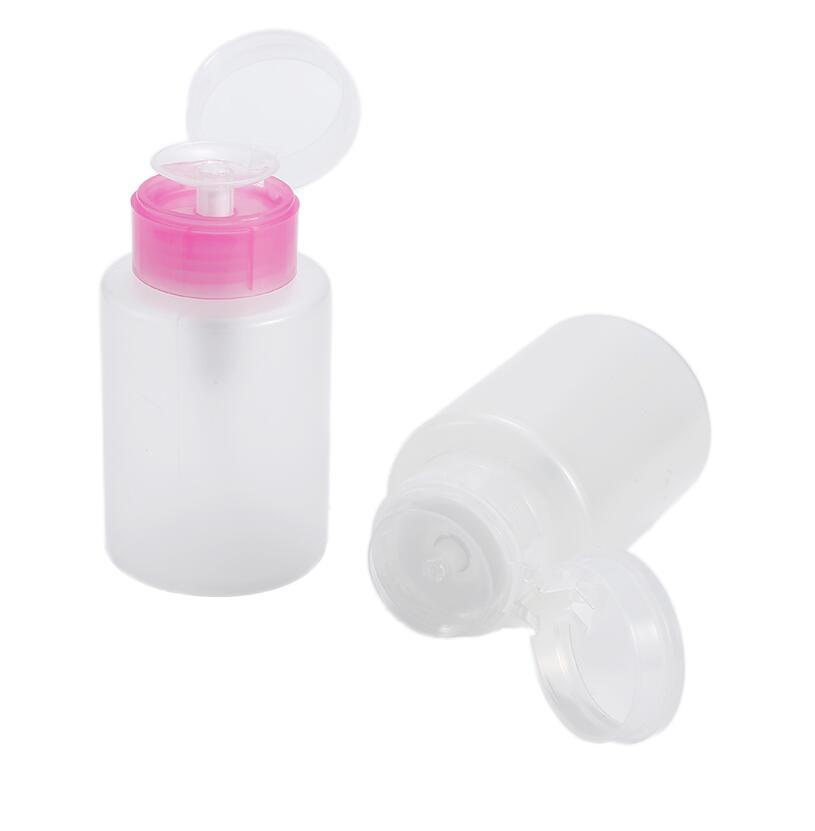 150ml Empty Plastic Nail Polish Remover Alcohol Liquid Press Pumping Dispenser Bottle Nail Art UV Gel Cleaner Tool