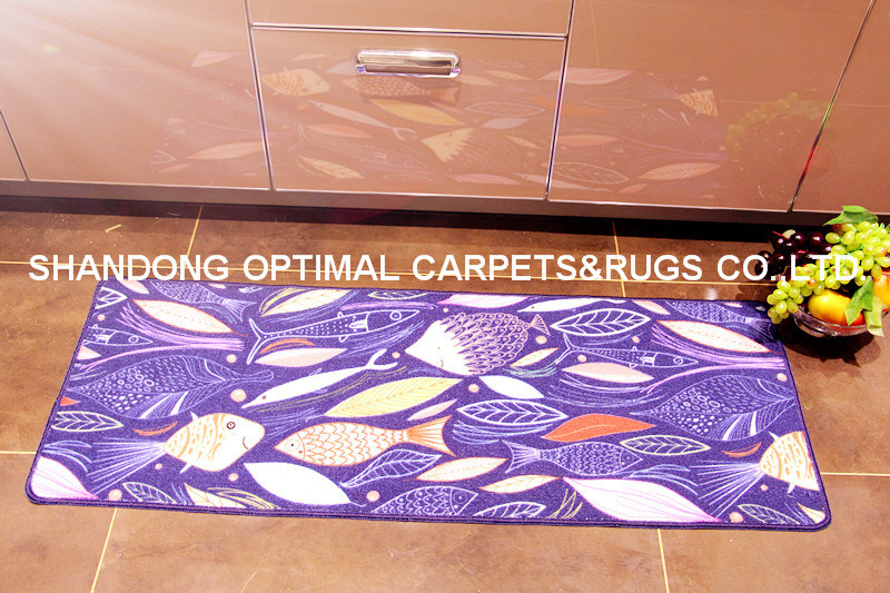 Entrance Nylon and Polyester Loop Pile Tufted Printed Door Mat