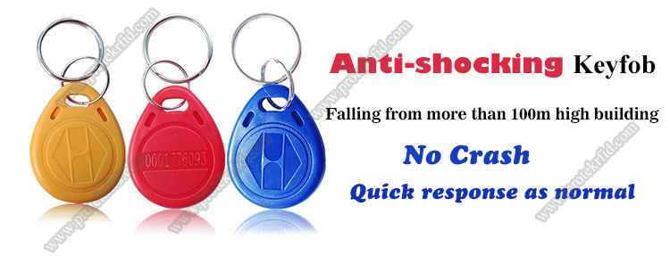 125kHz Tk4100 Chip Contactless ID Card Waterproof ABS Laser Number Anti-Shocking Plastic Keyfob