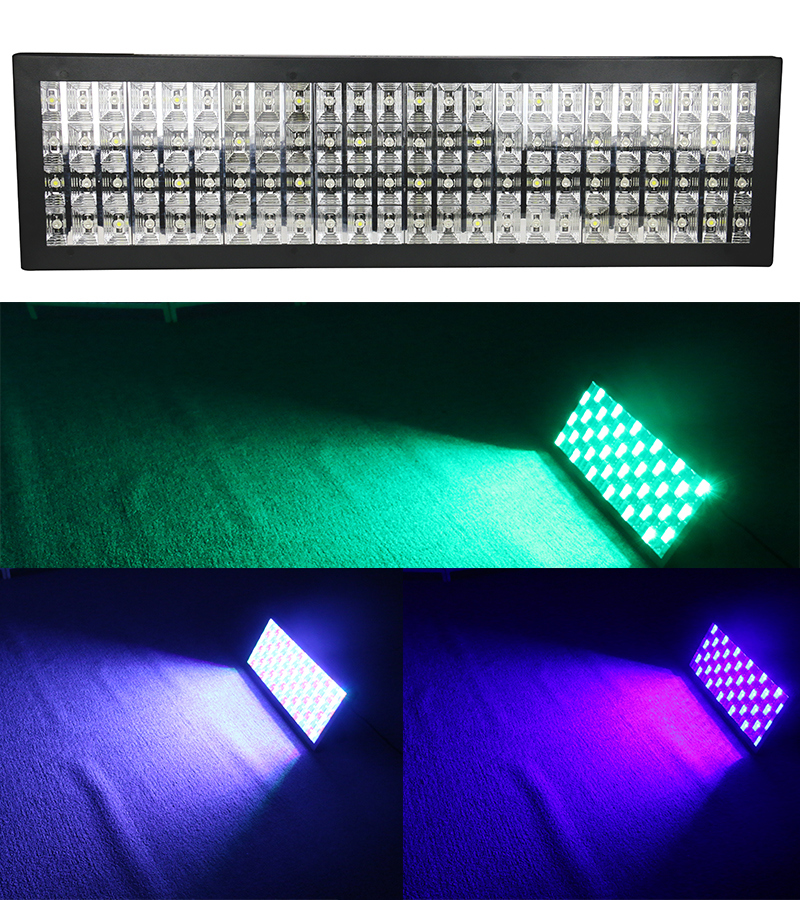 144PCS DMX512 Sound/Auto Control RGB LED Stage Disco Strobe Light