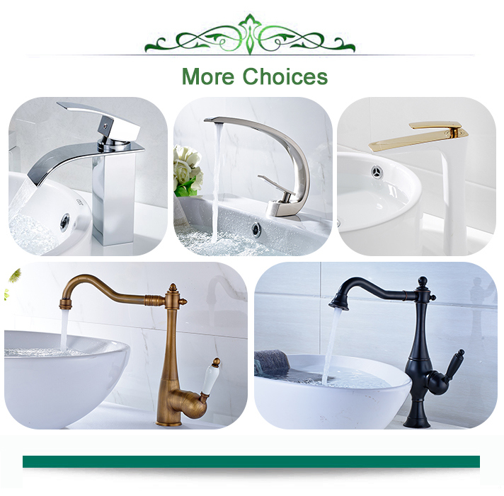 Waterfall Bathroom Bath Sink Faucet Mixer Tap