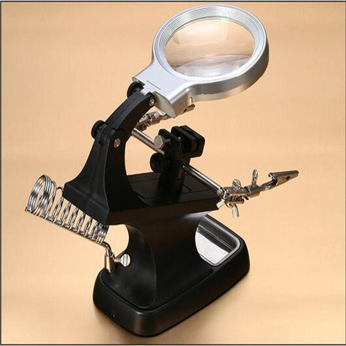 Multi-Functional Desk Reading Magnifier Lamps with 2 LED Lights/Lamps (EGS-7026A)
