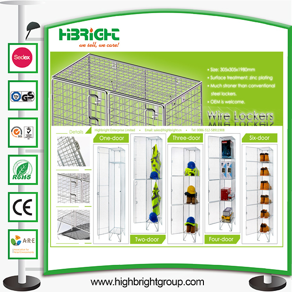 Wire Mesh Cabinet Locker for Industrial Usage