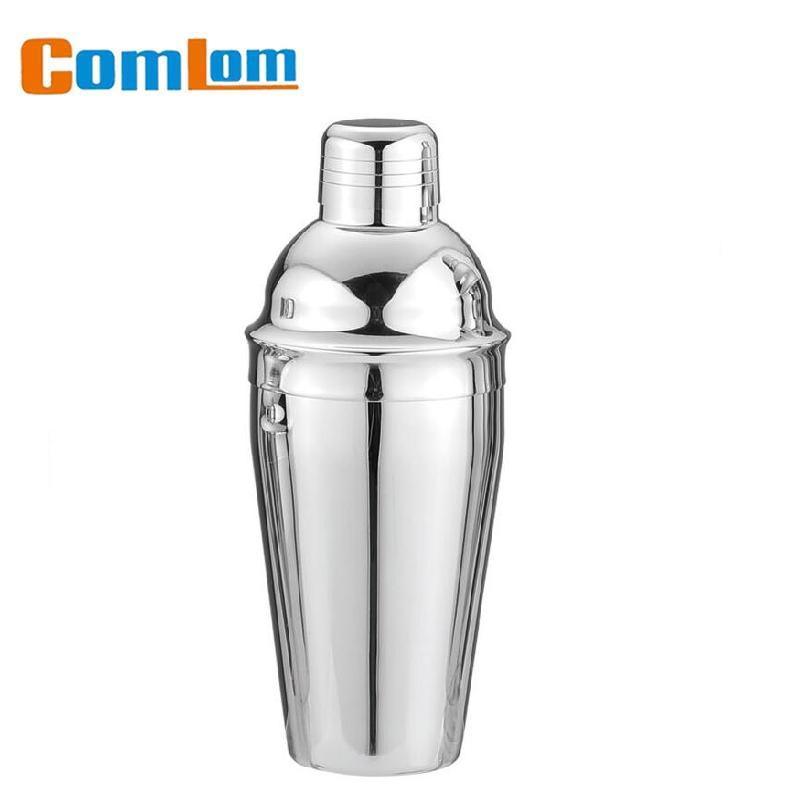 Cl1z-Ajw01e Comlom Silver Surface Mirror Finished Stainless Steel Cocktail Shaker