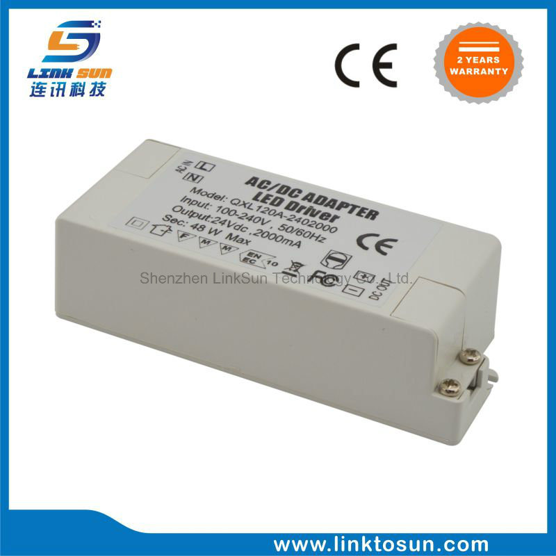 Factory Price 48W LED Power Supply DC 24V 2A Power Supply