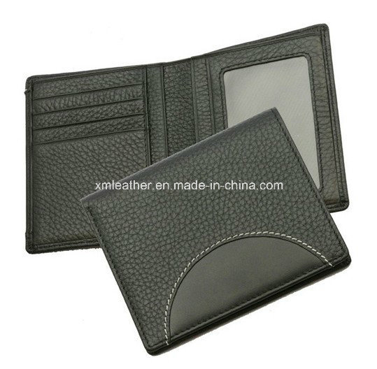 Business Mens Leather Wallets with ID Window