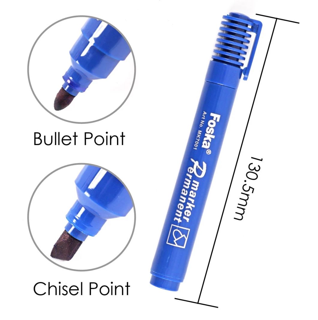 High Quality Round Top Permanent Marker (MK7001)