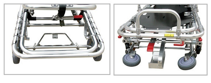 H-3b Mobile Cart Type Ambulance Stretcher with Ce Approved for First Aid