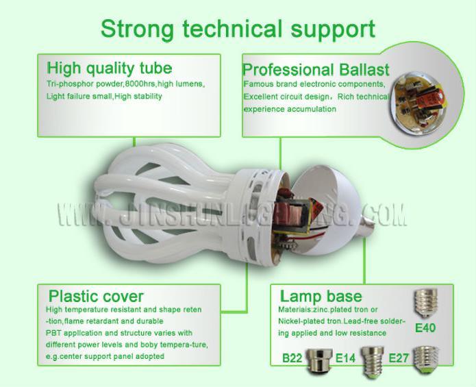 Energy Saving Light Bulb 45W65W85W 4ulotus CFL Lamp