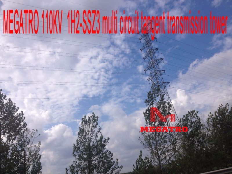 Megatro 110kv 1h2-Ssz3 Multi Circuit Tangent Transmission Tower