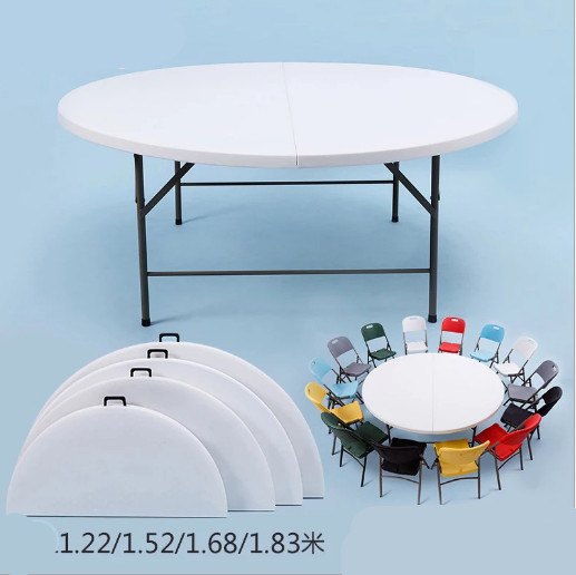 Good Quality Plastic Wood Furniture Dining Folding Table with Outdoor Furniture