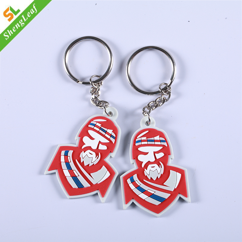 Colorfull 3D Customized Rubber Key Ring