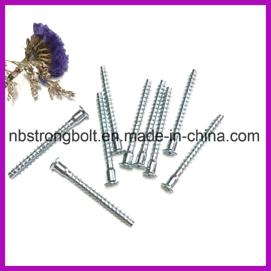 Flat Point Confirmat Screw Carbon Steel