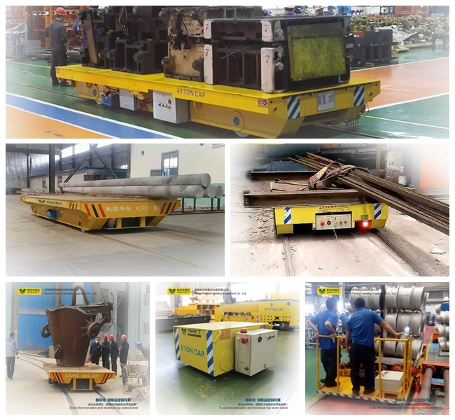 Electric Transfer Cart Motorized Handling Carrier on Railways
