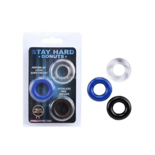 Male Sex Products Stay Hard Donut Penis Cock Rings