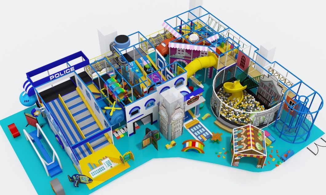 2018 New Police Type Kids Toys Plastic Indoor Playground