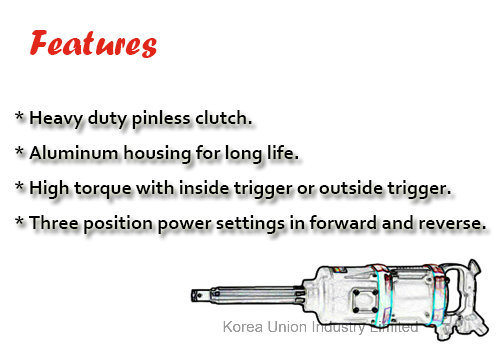 Truck Tire Repair Tool 1 Inch Air Impact Tool Ui-1210