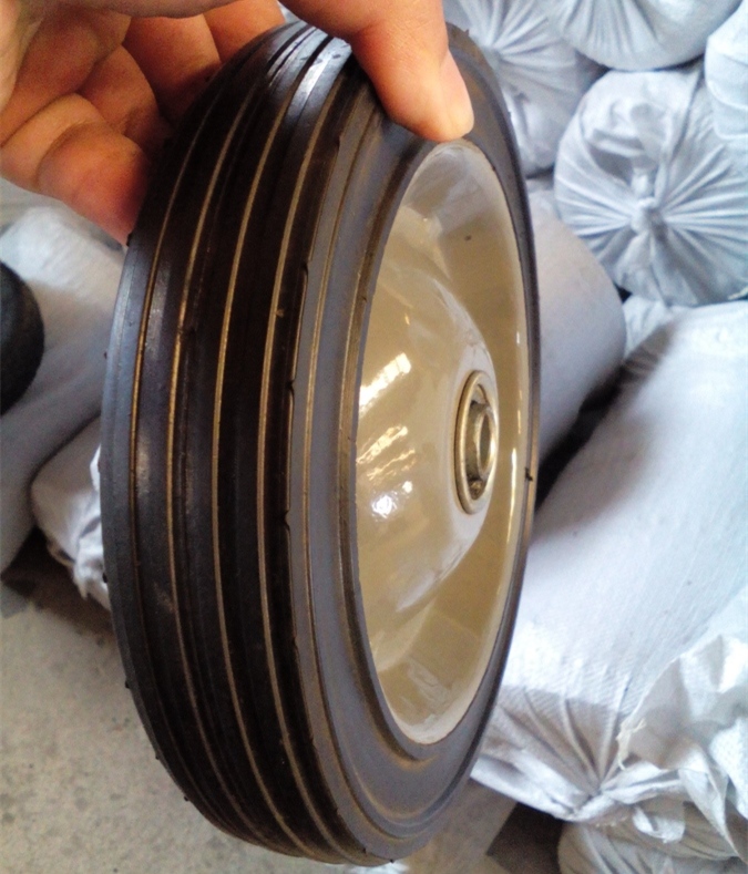 7 Inch Rubber Semi-Pneumatic Wheel for Lawnmower