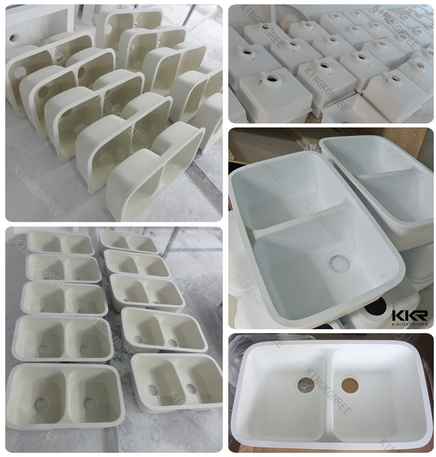 Acrylic Solid Surface Undermount Kitchen Wash Basin
