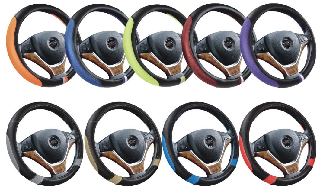 Soft Fine Leather Steering Wheel Covers for Winter