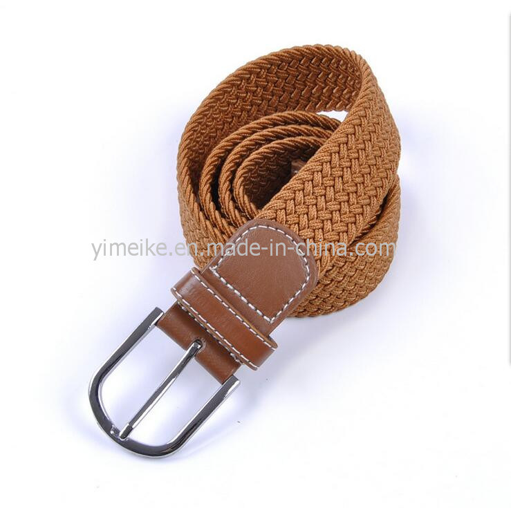 Unisex Fashion Sports Leisure Jeans Stretch Woven Elastic Polyester Webbing Belt