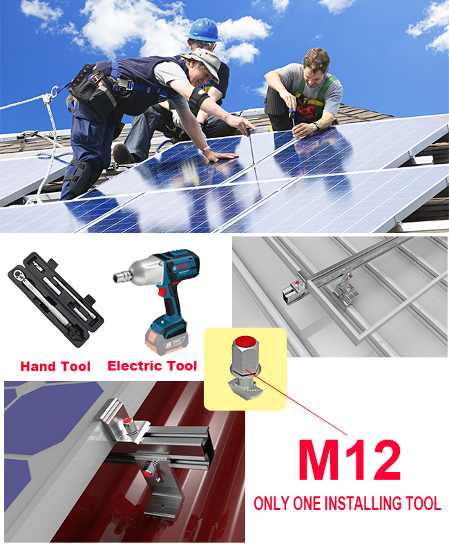 Green Power Aluminum Roof Solar Mount Tool Kits (XL199)