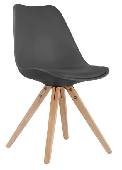 PP Plastic Modern Wooden Dining Chair