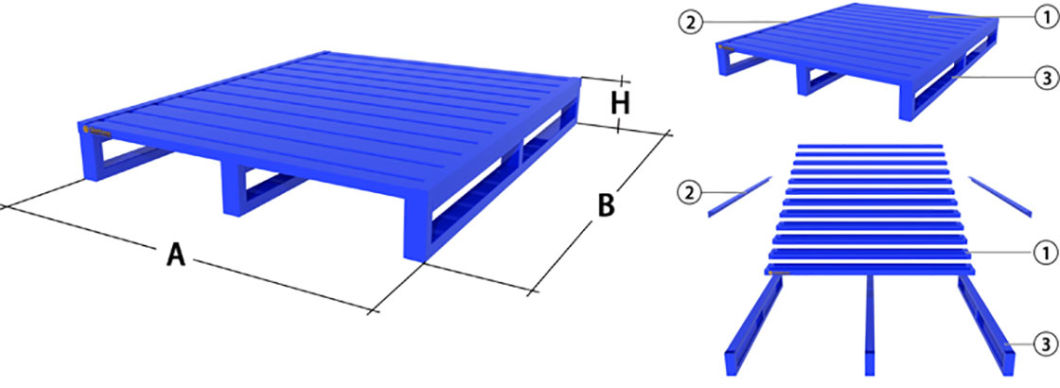 Customized Euro Steel Metal Pallets with Great Price