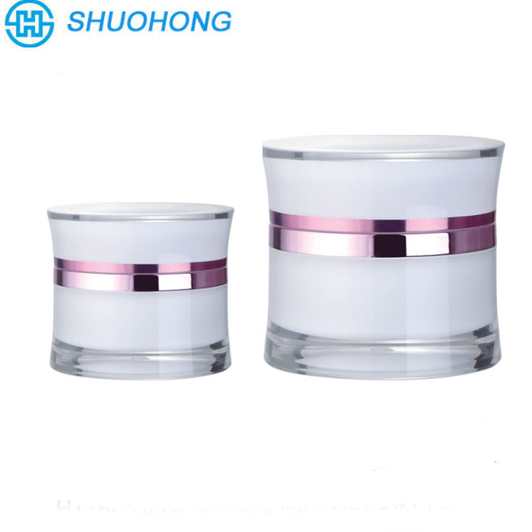 30g Round Plastic Acrylic Jar Skincare Cosmetic Cream Container