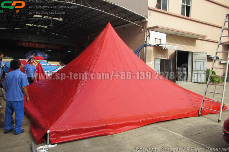 6X6m Red Outdoor Big Pop up Party Tent for Events in Hot Sale