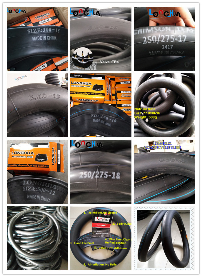 Motorcycle Inner Tube with 35% Natural Rubber