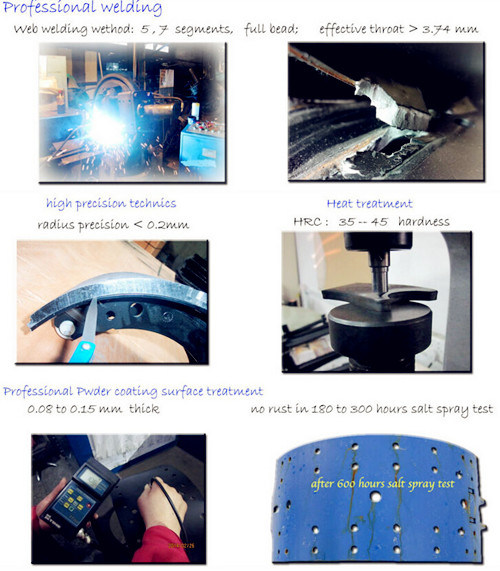 Brake Shoe Manufacturing Process 0k56A-26-38z Motorcycle Parts Auto Spare Parts Brake Pads